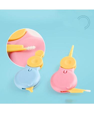 Healifty Ear Cleaner Limpiador De Oidos | Baby Nose Cleaning Tweezers | Safety Round-Head Infant Nose Picker | Navel Cleaner Clip Tool - Buy Online on GoSupps.com