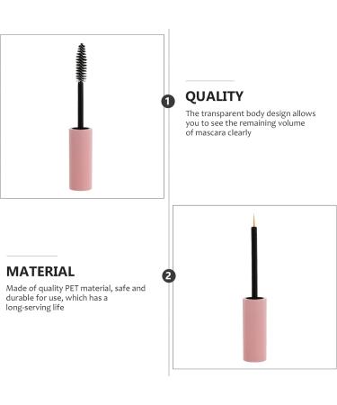 FOMIYES 4pcs Eyeliner Stick Clear Mascara Shadow Tip Liner Tube Shadow Tip Liner Bottles Make up Travel 10x1.5cm Pink - Buy Online on GoSupps.com