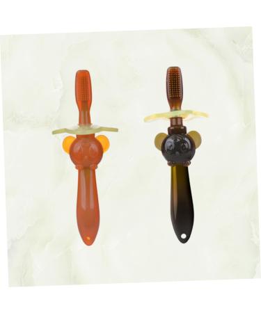 Homsfou 2-Pack Toddler Toothbrush Set | Soft Bristle Training Brush for Babies & Children - Mouth Care Essentials - Buy Online on GoSupps.com