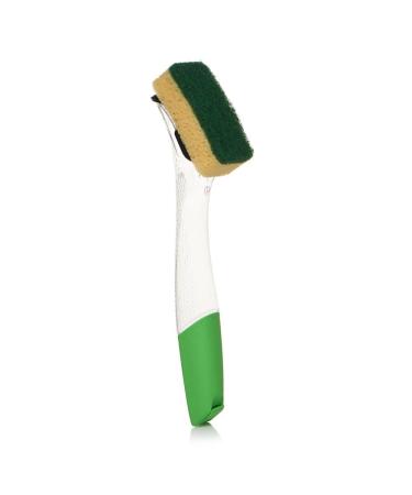 Dishmatic Fill and Clean Scourer with Re-Fillable Dish Washing Liquid Handle by Dishmatic