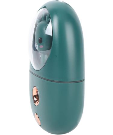 Facial Mist Sprayer Silent ABS Cute Animal Face Mist Humidifier USB Rechargeable 500mah for Office (Green) - Buy Online on GoSupps.com