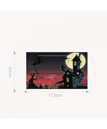 3 Ply Disposable_Face_Mask with Halloween Cute Pattern Design Comfortable Covers Suitable For Adults Outdoor Use Protection - Buy Online on GoSupps.com