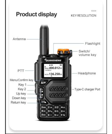 UV-K5 Dual Band Radio | 5 Watt Output Portable Two-Way Radio with NOAA Weather Alert - Buy Online on GoSupps.com