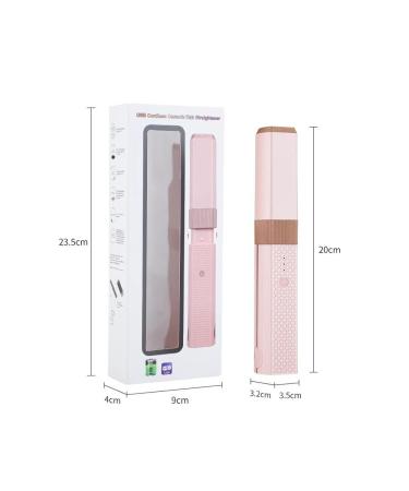 Wireless Cordless Hair Straightener - Fast Heating USB Mini Ceramic Flat Iron for Travel - Portable Green Hair Tool - Buy Online on GoSupps.com