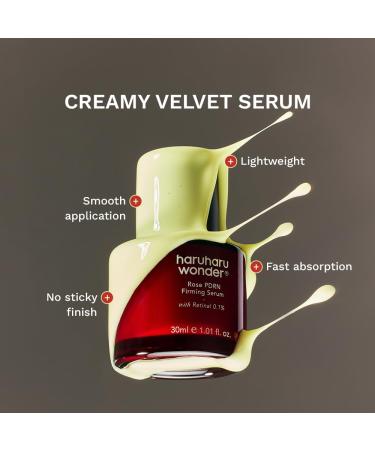 haruharu wonder Rose PDRN Firming Serum with Retinal 0.1% Boost Collagen Bulgarian Rose Minimize Fine lines & Wrinkles For Sensitive Skin Fragrance Free Korean Skincare Vegan 1.01 fl.oz - Buy Online on GoSupps.com