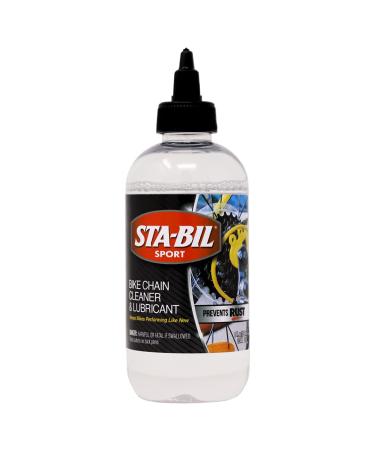 STA-BIL SPORT Bike Chain Cleaner & Lubricant - Prevents Rust on Chains, Cables, and Derailleurs, Premium Lubricant, Easy to Apply, Preserves Bike Chains, 8oz (22406) , Black