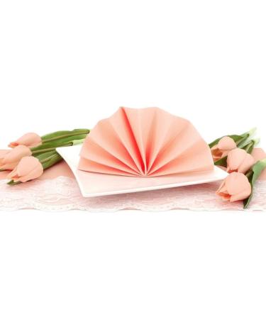 50 APARTina Peach Airlaid Napkins - Premium Fabric-Like Disposable | 33x33 cm | Ideal for Events & Gatherings - Buy Online on GoSupps.com