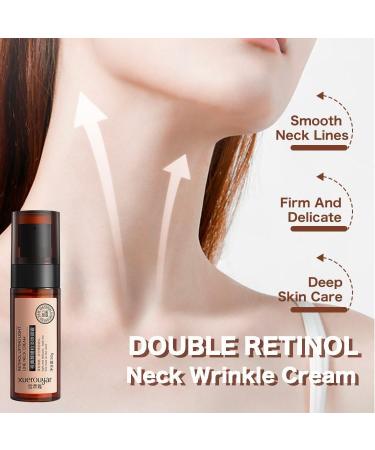 EXQST Double Retinol Anti-Wrinkle Neck Cream Retinol Neck Cream for Fine Lines Double Retinol Neck Cream Lighten Neck Lines Firm Neck Skin - Buy Online on GoSupps.com