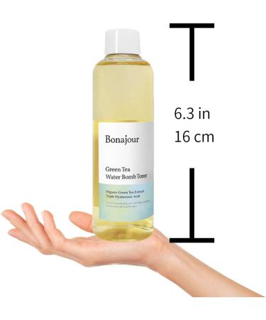 Bonajour Organic Green Tea & Hyaluronic Acid Facial Toner - 7.2 fl. oz | Vegan Anti-Aging Moisturizer for Dry Skin - Buy Online on GoSupps.com