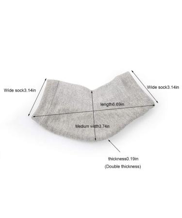 Moisturizing Gel Socks - 3 Pairs for Cracked Heels Relief | Toeless Socks for Pain Relief - Buy Online on GoSupps.com