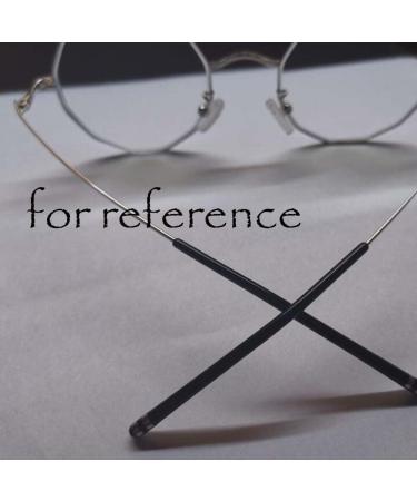 DeeboW Glasses Replacement Temples - Silver Eyeglass Replacement Arms for Reading Glasses | Thin Metal Frame 1 Pair - Buy Online on GoSupps.com