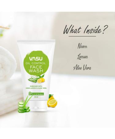 Buy Vasu Herbal Facewash for Oily Skin - Pack of 2 | Natural & Effective Skin Care | International Shipping - Buy Online on GoSupps.com