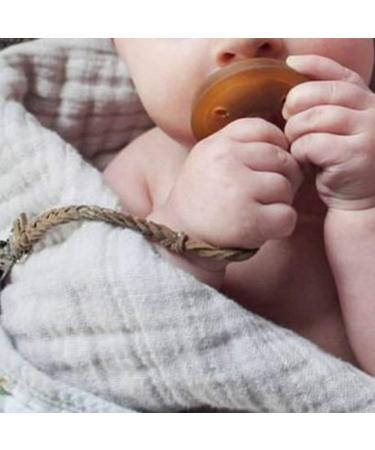 Buy Windy5 Leather Woven Pacifier Chain - Colorful Braided Clip Holder & Teether for Babies (Brown+Black) - International Shipping Available - Buy Online on GoSupps.com