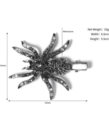 LALAFINA Spider Hairpin Kid Hair Accessories Hair Barrettes for Women Black Spider Hair Clip Halloween Bag Stuffer Black Hair Accessories Alloy Rhinestone Miss Filler Artificial - Buy Online on GoSupps.com
