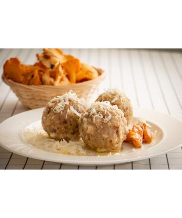 Gustos Chanterelle Dumplings - 3 Packs of Authentic South Tyrolean Mushroom Treats | 12 Pieces | International Shipping Available - Buy Online on GoSupps.com