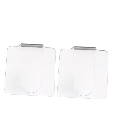 Alipis Palettes Acryliques pour Nail Art 2 Pi ces Transparentes Format Carr Palettes de M lange pour Fond de Teint Maquillage Professionnel Usage Salon