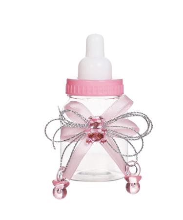 24Pcs Pink Baby Shower Feeding Bottle Candy Box Favors for Baby Shower Decoration - Buy Online on GoSupps.com