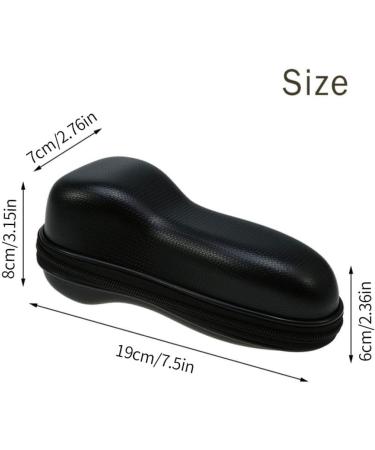 Shaver Organizer Case - Portable Electric Shaver Storage Bag for Travel | Black EVA Travel Carrying Case - Buy Online on GoSupps.com