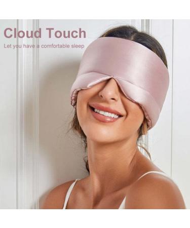 100% Mulberry Silk Eye Mask - Comfortable Blackout Sleeping Cover for Travel & Night Sleep | Soft Adjustable Eyeshade for Men & Women - Buy Online on GoSupps.com