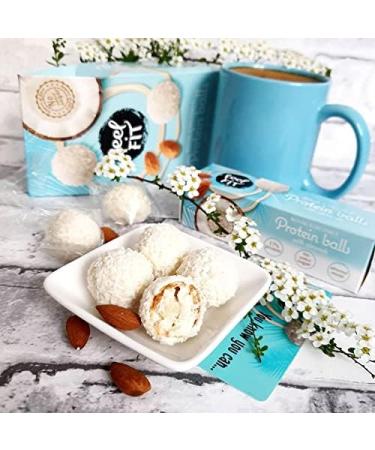 Feel FIT Coconut and Almond Pralines 4 bags of 63 g each no added sugar - Buy Online on GoSupps.com