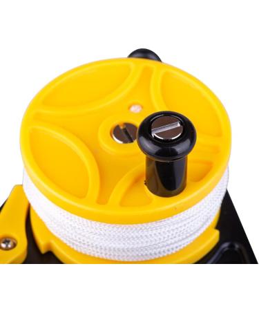 Scuba Diving Reel with Thumb Stopper for Safe Underwater Snorkeling and Spearfishing | 46m Yellow - Buy Online on GoSupps.com