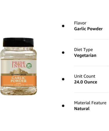 Pride of India Garlic Fine Ground Gourmet & Culinary Grade Classic Seasoning to Pasta/Sauces/Dips/Bakes Easy to Store 8 oz. Medium Dual Sifter Bottle - Buy Online on GoSupps.com