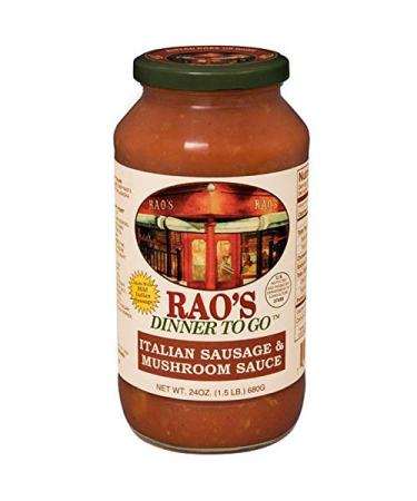 Rao's Homemade Italian Sausage and Mushroom Sauce - 24 oz (Pack of 2)