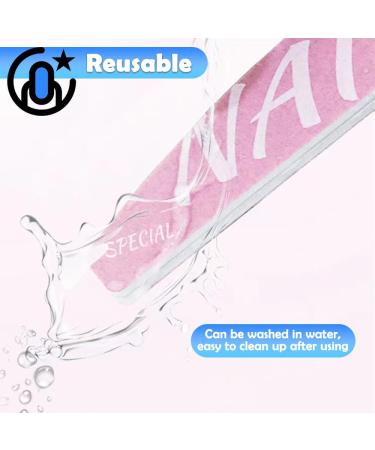 Bmeigo 9pcs Nail Files Buffer Block Set 100/180 Grits Fingernail File Double Sided Sponge Emery Board Washable Manicure Nail Polisher for Acrylic Gel Natural Nails Care Women Men Home Salon - Buy Online on GoSupps.com