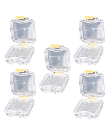 EXCEART 5pcs Membrane Tooth Boxes - Transparent Denture Storage Boxes with Latch - Buy Online on GoSupps.com