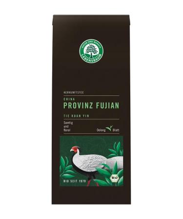 Lebensbaum Lebensbaum Fujian Province Whole Leaf Tie Kuan Yin velvety and floral Oolong leaves with delicate jasmine notes loose leaf 100% organic 100g