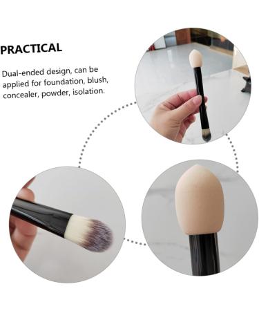 FOMIYES Double-ended Makeup Brush Concealer Brush Sponge Foundation Brush Make up Blending Blush Brush Beauty Double Ended Brush Mascara Plastic Cosmetics Miss Non Latex 19X2.5CM As Shown - Buy Online on GoSupps.com