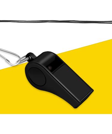 jiaonun 6 Pack Whistles Loud Crisp Sound Whistles ABS Sports Whistles with Lanyard Whistles Suit for Referees Coaches Emergency Survival Outdoor(Black) - Buy Online on GoSupps.com