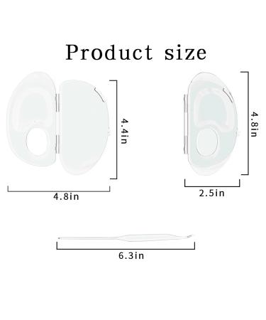 Handheld Acrylic Makeup Mixing Palette for Liquid Foundation & Art Pigments - Buy Online on GoSupps.com