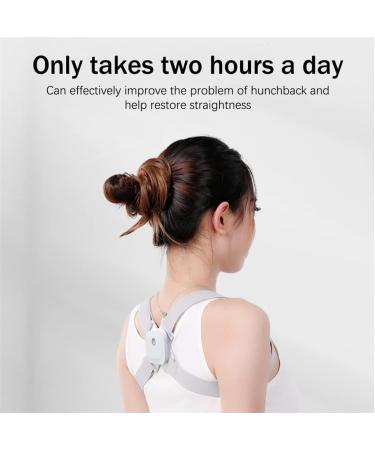 DFHBFG Back Shoulder Brace - Adjustable Posture Corrector Belt for Men & Women | Spine Support in Gray - Buy Online on GoSupps.com