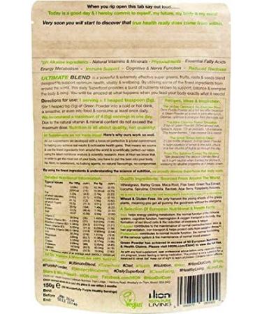 Hion Green Powder Ultimate Blend - UK's #1 Super Greens Powder | No Fillers | Industry Leading Superfood - Buy Online on GoSupps.com