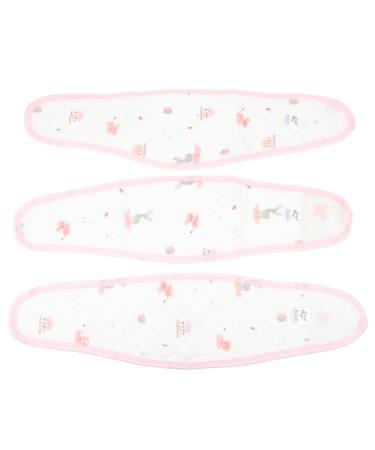 Tofficu Fake Belly Button Piercing 3Pcs Newborn Baby Belly Binder Umbilical Cord Band Cotton Navel Band Abdominal Binder Wraps Umbilical Cord Belly Belt Protector for Newborn Baby Infant Pink Infant