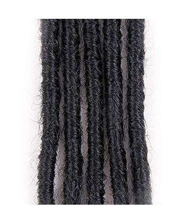 Dsoar 6 inch Handmade Dreadlocks Extensions Men's Dreadlocks Fashion Reggae  Hair Hip-Hop Style 20 Strands/Pack Synthetic Dreadlocks Hair For Men