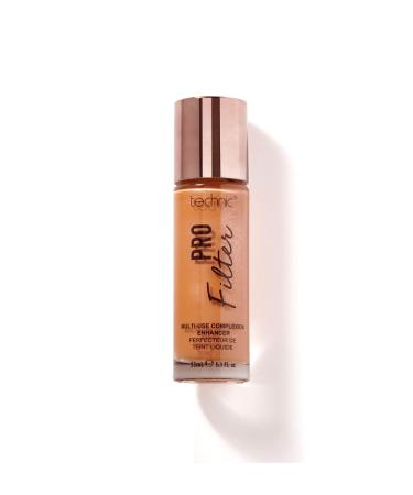 Technic Pro Filter Multi Use Complexion Enhancer - Primer Illuminator and Highlighter Face Serum for a Flawless Finish - Deep