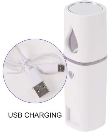 CHILDWEET 1pc Mini Face Spray Instruments Facial Mister Portable Hunidifier Face Moisturizing Steamer White - Buy Online on GoSupps.com