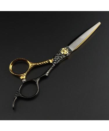 Hair Cutting Scissors 6 Inch Professional JP 440c Steel Scissor Gold Black Hair Scissors Haircut Thinning Barber Cutting Shears Hairdresser Scissors Set - Buy Online on GoSupps.com