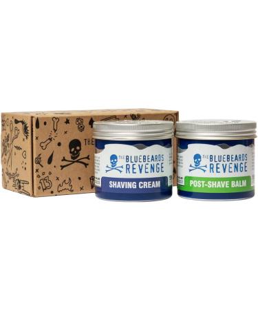 The Bluebeards Revenge Shaving Starter Set Vegan Friendly Gift Set includes Shaving Cream (150ml) and Post Shave Balm (150ml) - 2 Piece - Buy Online on GoSupps.com