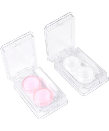 Partykindom 6 STK Mini Colored Contact Lens Containers with Cleaning Case & Mirror - Japanese Style Holder - Buy Online on GoSupps.com