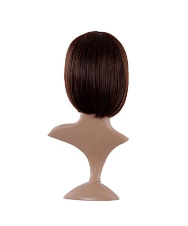 MapofBeauty 30cm Short Straight Wig for Women - Dark Brown - Shop Internationally - Buy Online on GoSupps.com