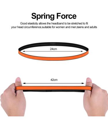 URAQT Sports Headband 5Pcs - Non-Slip Elastic Thin Hairbands for Women/Girls - Perfect for Yoga, Fitness, Running - Multiple Colors - Sweat Absorbing Athletic Headbands - Buy Online on GoSupps.com