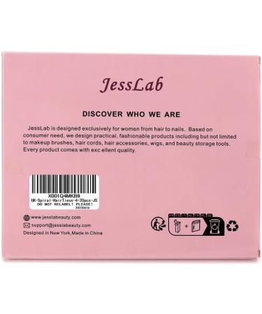 JessLab Spiral Hair Ties 20 Pcs - Traceless Phone Cord Hair Accessories for Girls & Women - No Crease Plastic Coil Ponytail Holders - No-Damage Headband - Lustrous Finish - Buy Online on GoSupps.com