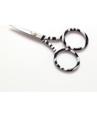 YJSStriving 3.5 Inch Small Beauty Eyebrow Trimmer Scissors - Zebra-stripe Design - Buy Online on GoSupps.com