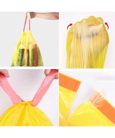 5 Rolls 75 Bag Drawstring Trash Bags with Handle Trash Can Bin Liners Plastic Garbage Bags 5 roll - Buy Online on GoSupps.com