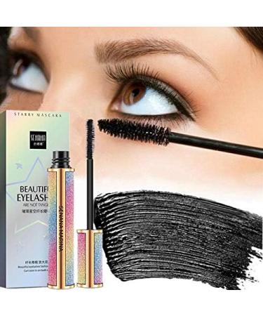 XunChung Starry Sky Mascara 4D Waterproof Fiber Silk Eyelash Thick Curling Natural Lengthening Eye Lash 4D Black Eyes Makeup Color 1pc - Buy Online on GoSupps.com