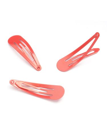 Motanar 50 Pack Snap Hair Clips Barrettes for Kids Girls/Women 50mm - Red - Buy Online on GoSupps.com