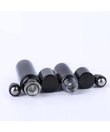 Zeoabsy 12-Pack 5ml Black UV-Coated Essential Oil Roller Bottles - Glass Perfume Bottles with Stainless Steel Balls Travel Set with Funnels & Opener for Aromatherapy - Buy Online on GoSupps.com